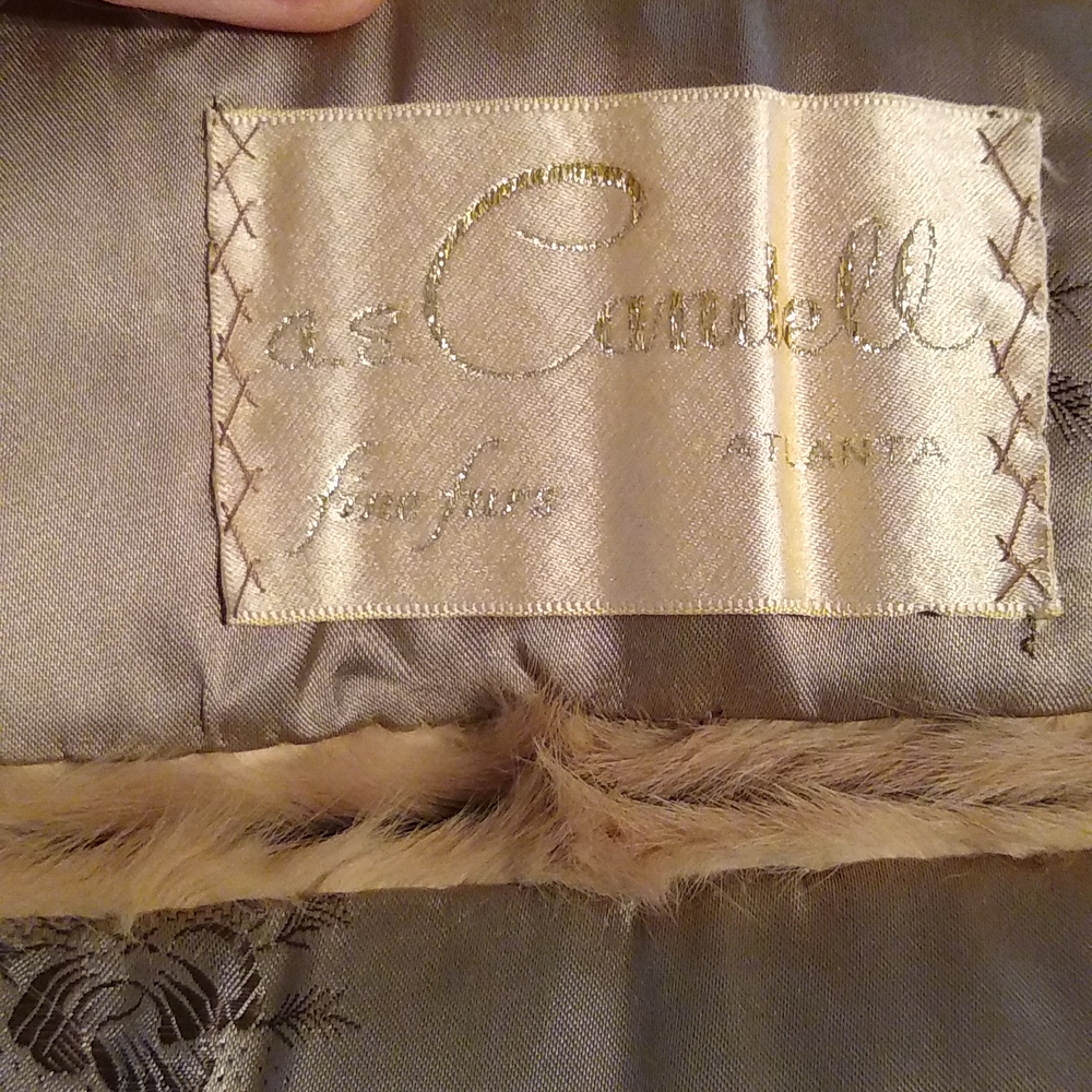 Mink fur Shoulder wrap cape blonde color Vintage Winter Vacation Colorado - Picture 5 of 9